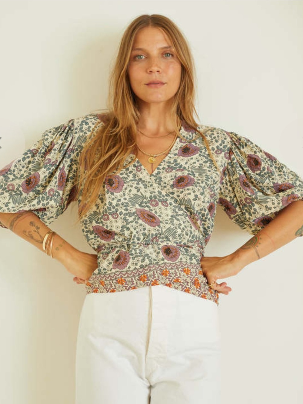 Natalie Martin Lindsay Top Vintage Flowers